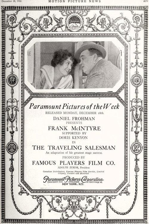 The Traveling Salesman 1916 official movie poster