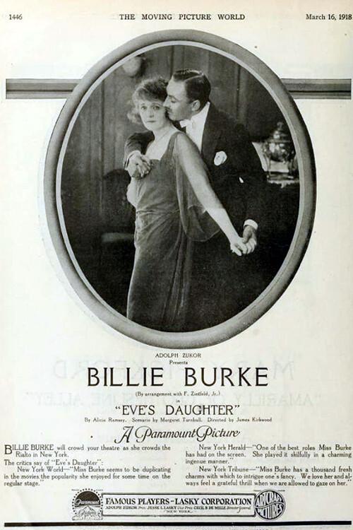 Eve's Daughter 1918 official movie poster