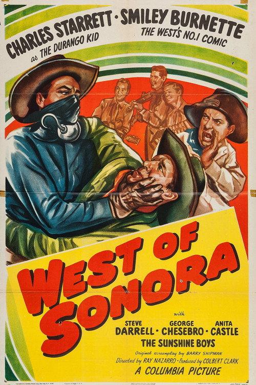 West of Sonora 1948 official movie poster
