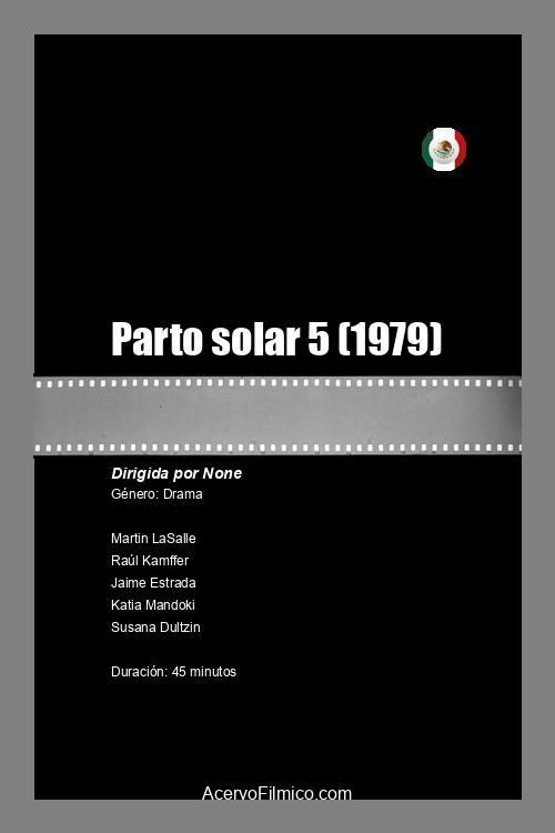 Parto solar 5 1979 official movie poster