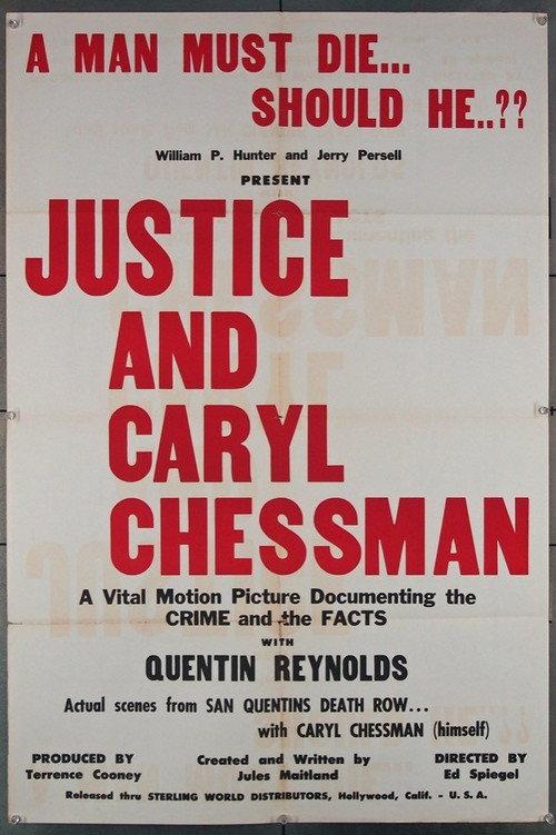 Justice and Caryl Chessman 1960 official movie poster
