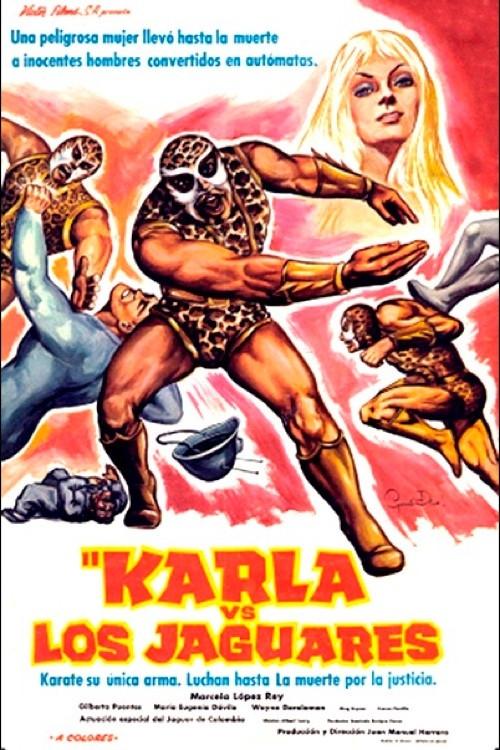Karla contra los jaguares 1974 official movie poster
