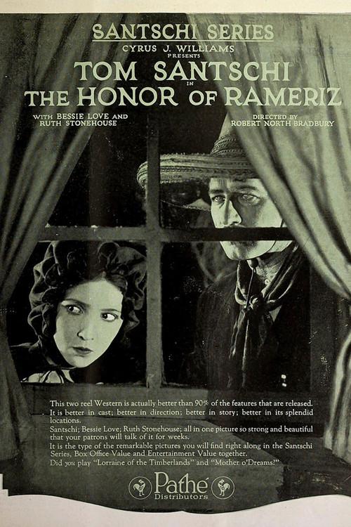 The Honor of Rameriz 1921 official movie poster