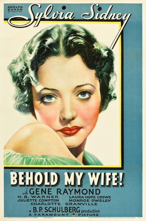 Behold My Wife! 1934 official movie poster
