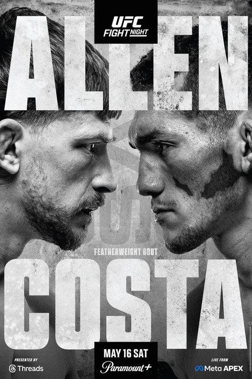 UFC Fight Night 276: Allen vs. Costa 2026 official movie poster