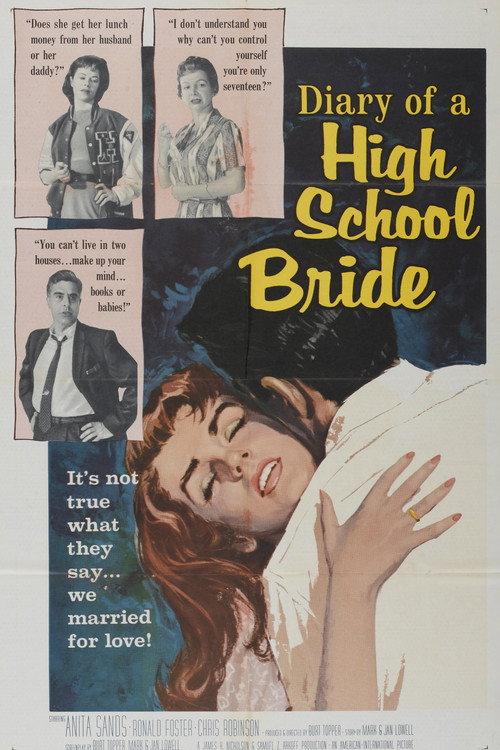 The Diary of a High School Bride 1959 official movie poster