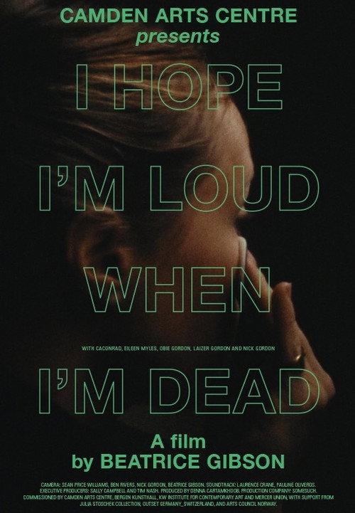 I Hope I'm Loud When I'm Dead 2018 official movie poster