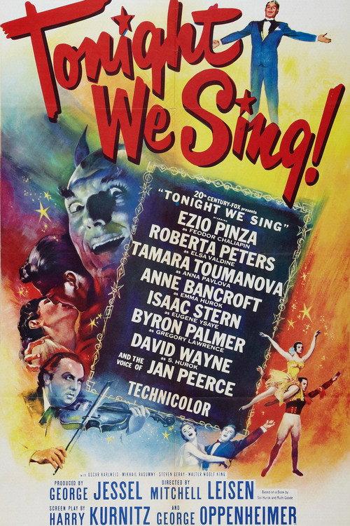 Tonight We Sing 1953 official movie poster