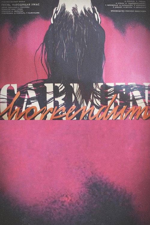 Carmen Horrendum 1989 official movie poster