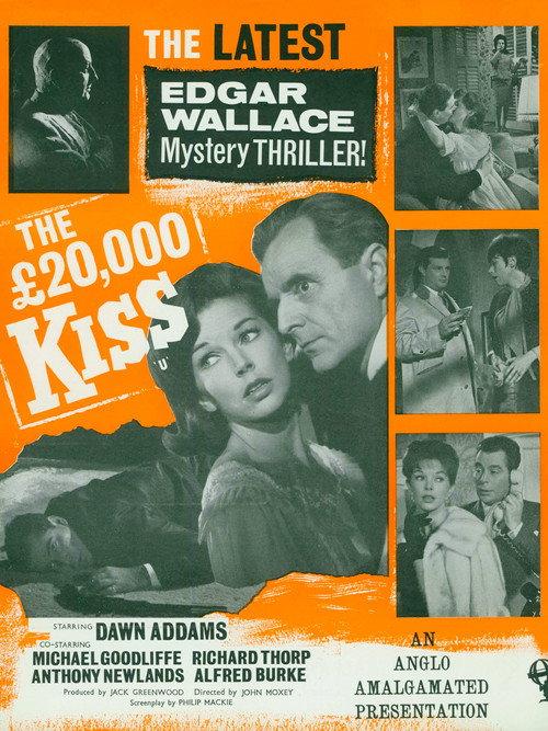 The £20,000 Kiss 1962 official movie poster