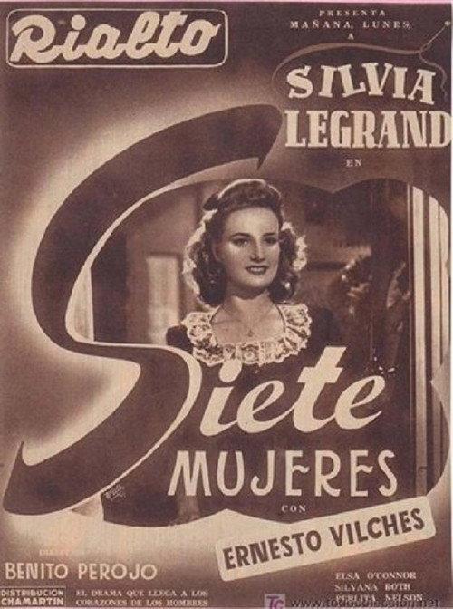 Siete mujeres 1944 official movie poster