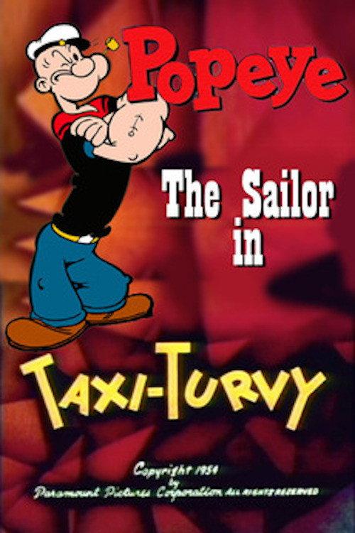 Taxi-Turvy 1954 official movie poster