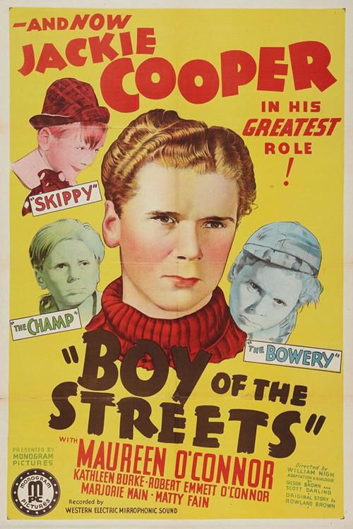 Boy of the Streets 1938 official movie poster