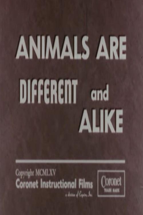 Animals Are Different and Alike 1965 official movie poster