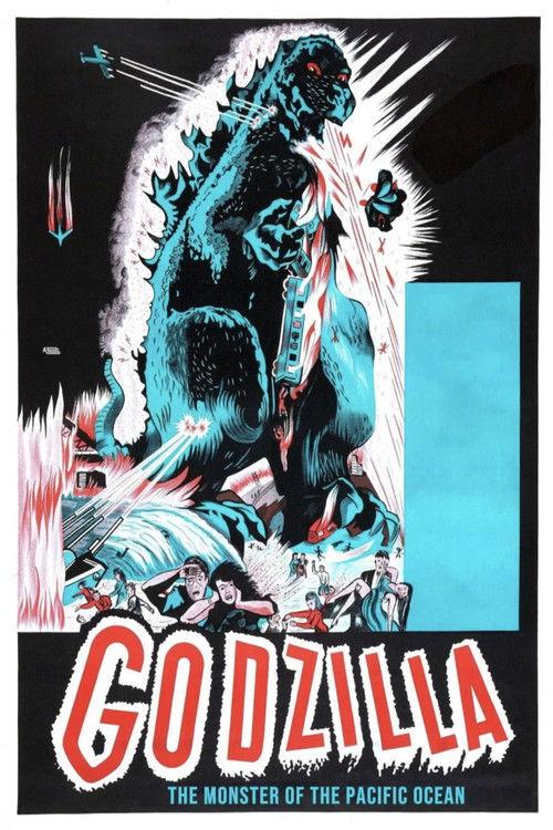 Godzilla, the Monster of the Pacific Ocean 1957 official movie poster