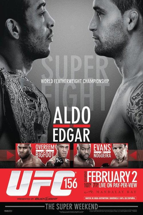UFC 156: Aldo vs. Edgar 2013 official movie poster