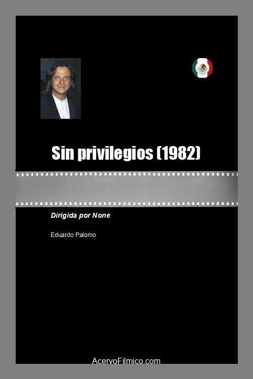 Sin privilegios 1982 official movie poster