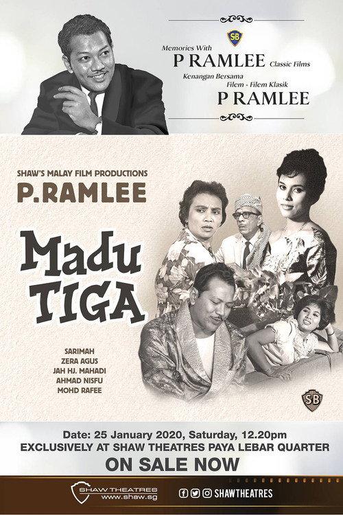 Madu Tiga 1964 official movie poster