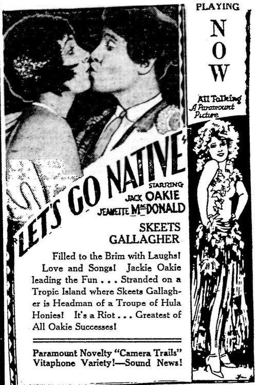Let's Go Native 1930 official movie poster