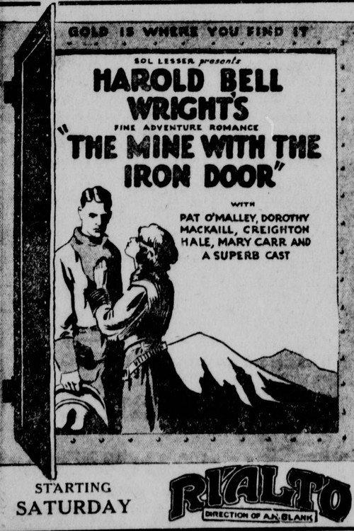 The Mine with the Iron Door 1924 official movie poster