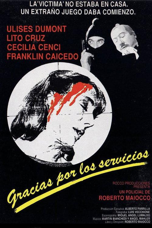 Gracias por los servicios 1988 official movie poster