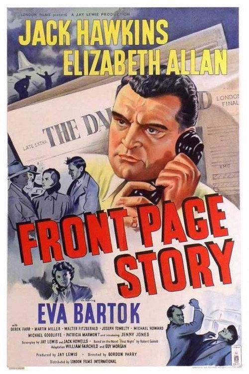 Front Page Story 1954 official movie poster