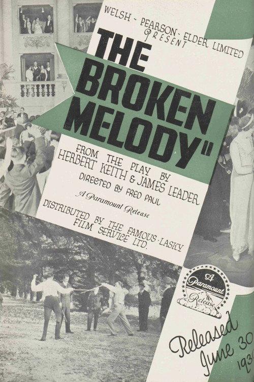 The Broken Melody 1929 official movie poster