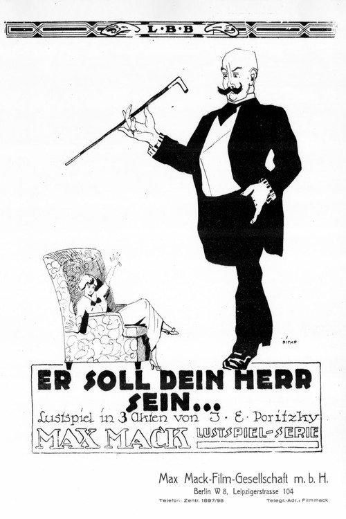 Er soll dein Herr sein 1918 official movie poster