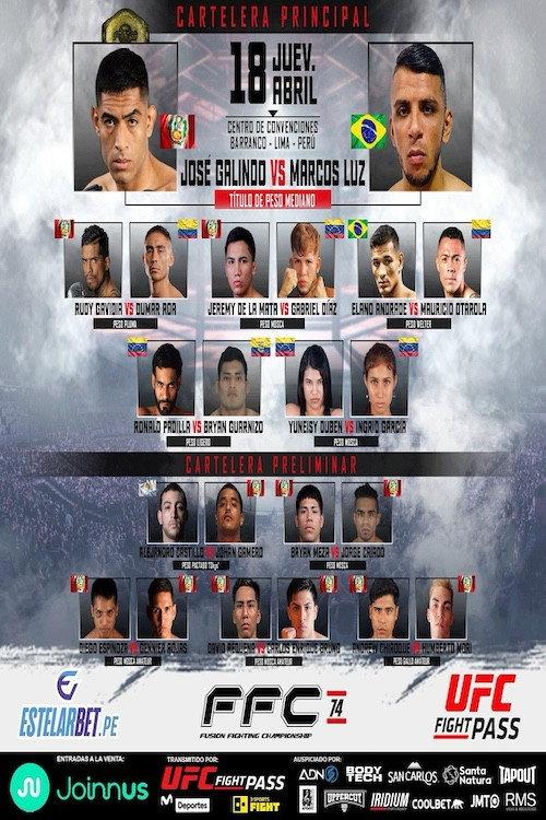 FFC 74: Galindo vs. Luz 2024 official movie poster