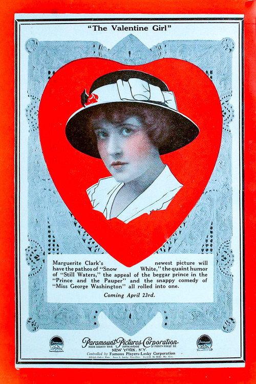 The Valentine Girl 1917 official movie poster