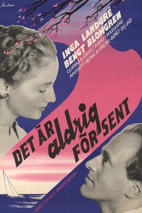 It Is Never Too Late 1956 official movie poster