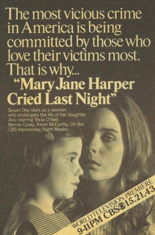 Mary Jane Harper Cried Last Night 1977 official movie poster