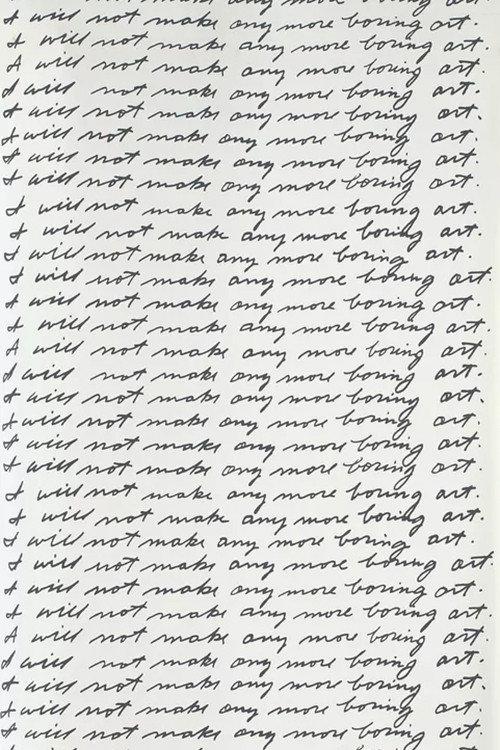 I Will Not Make Any More Boring Art 1987 official movie poster