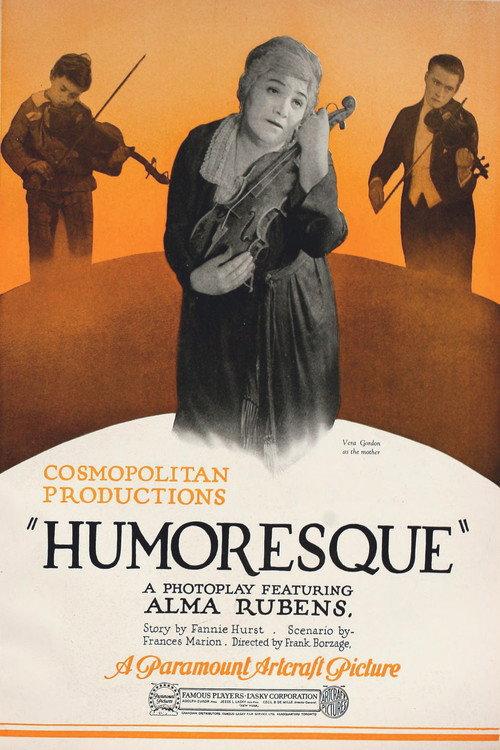 Humoresque 1920 official movie poster