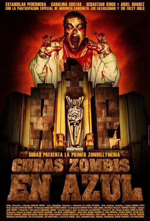 Curas zombis en Azul 2013 official movie poster