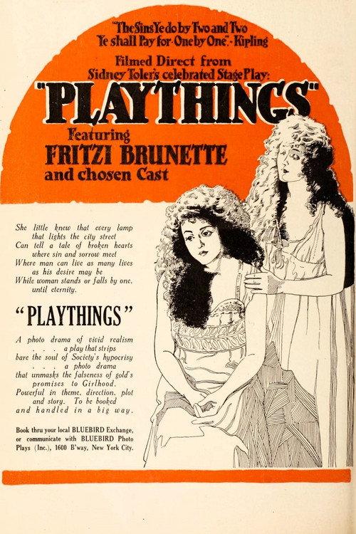 Playthings 1918 official movie poster