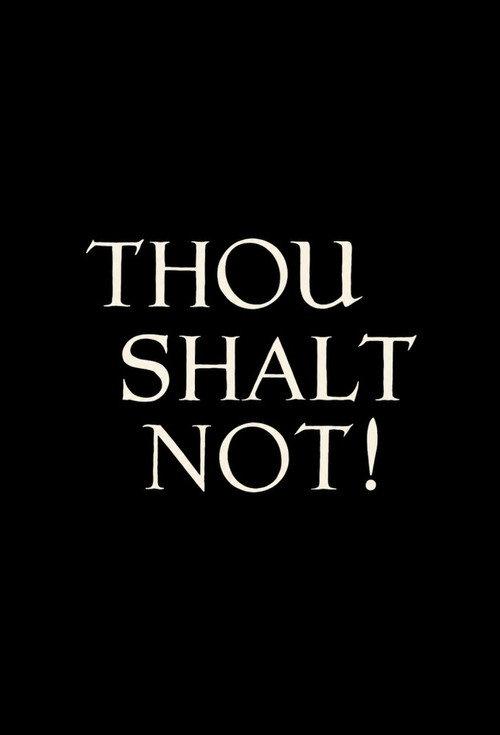 Thou Shalt Not 1910 official movie poster