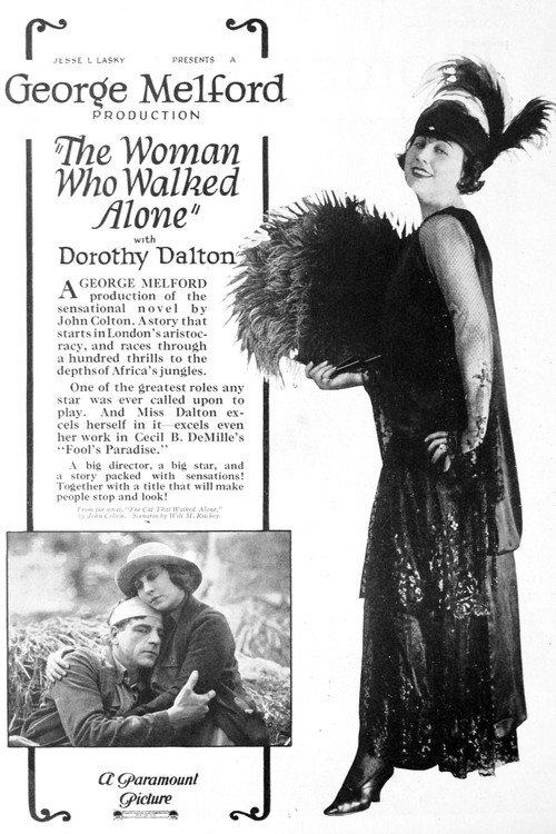 The Woman Who Walked Alone 1922 official movie poster