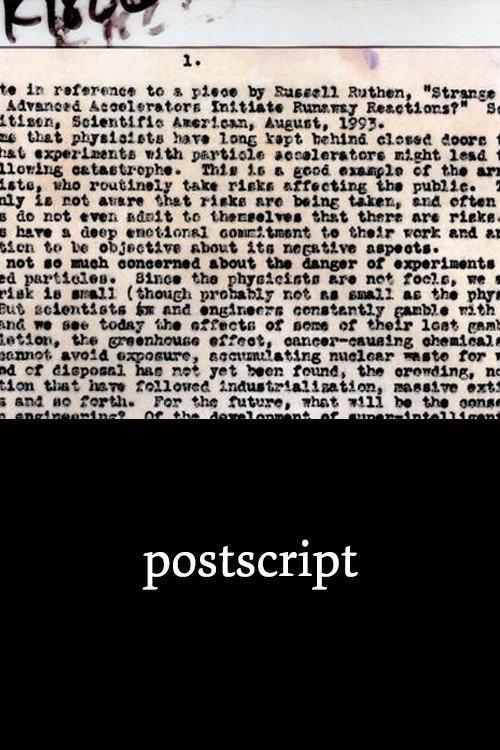 Postscript 2012 official movie poster
