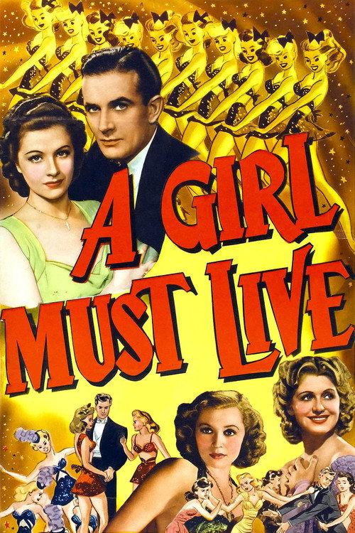 A Girl Must Live 1939 official movie poster