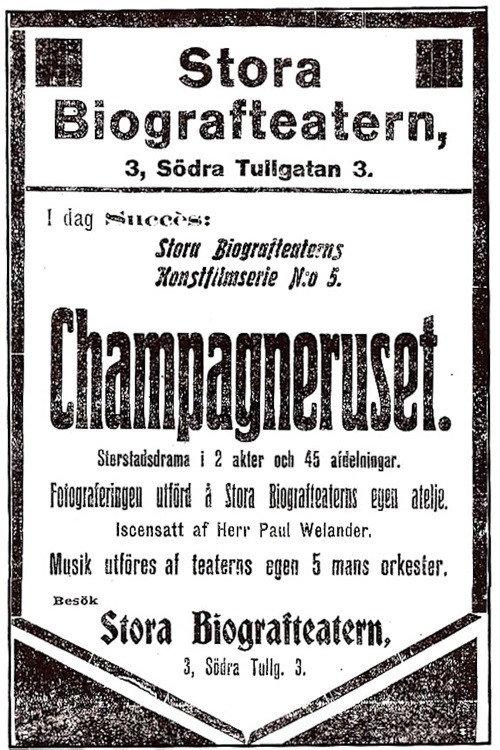 The Champagne Drunk 1911 official movie poster