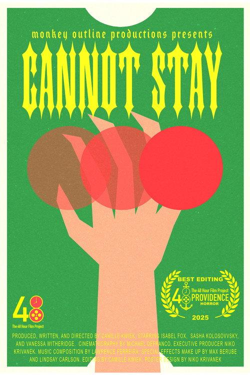 Cannot Stay 2025 official movie poster