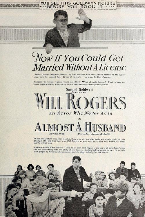Almost a Husband 1919 official movie poster