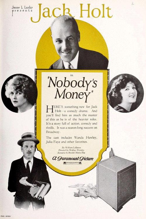 Nobody's Money 1923 official movie poster