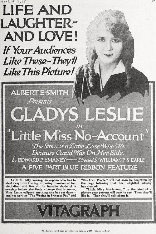 Little Miss No-Account 1918 official movie poster