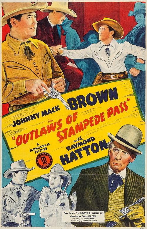 Outlaws of Stampede Pass 1943 official movie poster