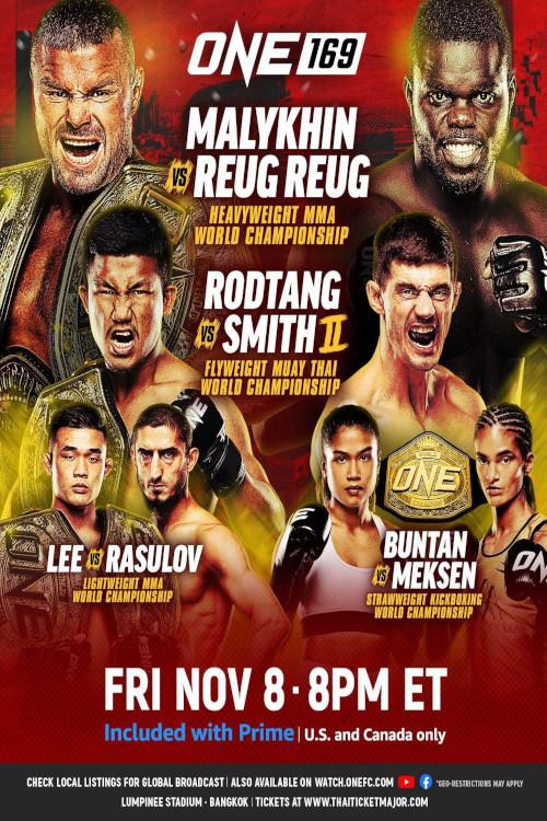 ONE 169: Malykhin vs. Reug Reug 2024 official movie poster