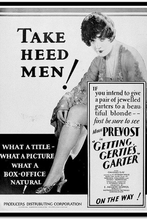 Getting Gertie's Garter 1927 official movie poster