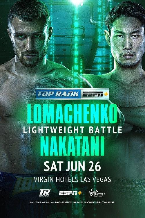 Vasyl Lomachenko vs. Masayoshi Nakatani 2021 official movie poster