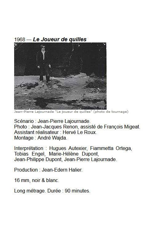 Le joueur de quilles 1968 official movie poster